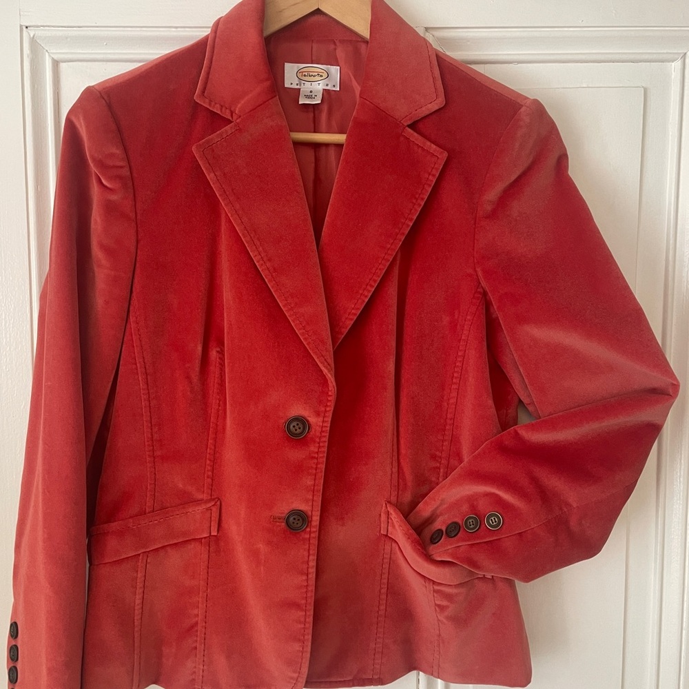 EUC Talbots Red Velvet Blazer